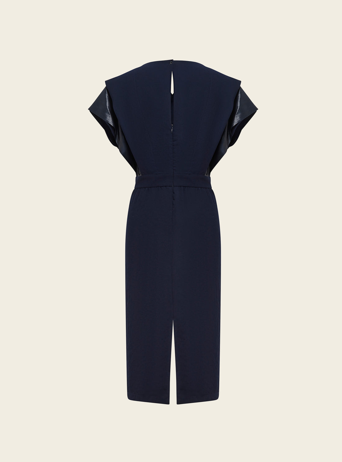 Kleid aus schwerem Krepp und Satin