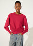 Red cotton and cashmere sweater