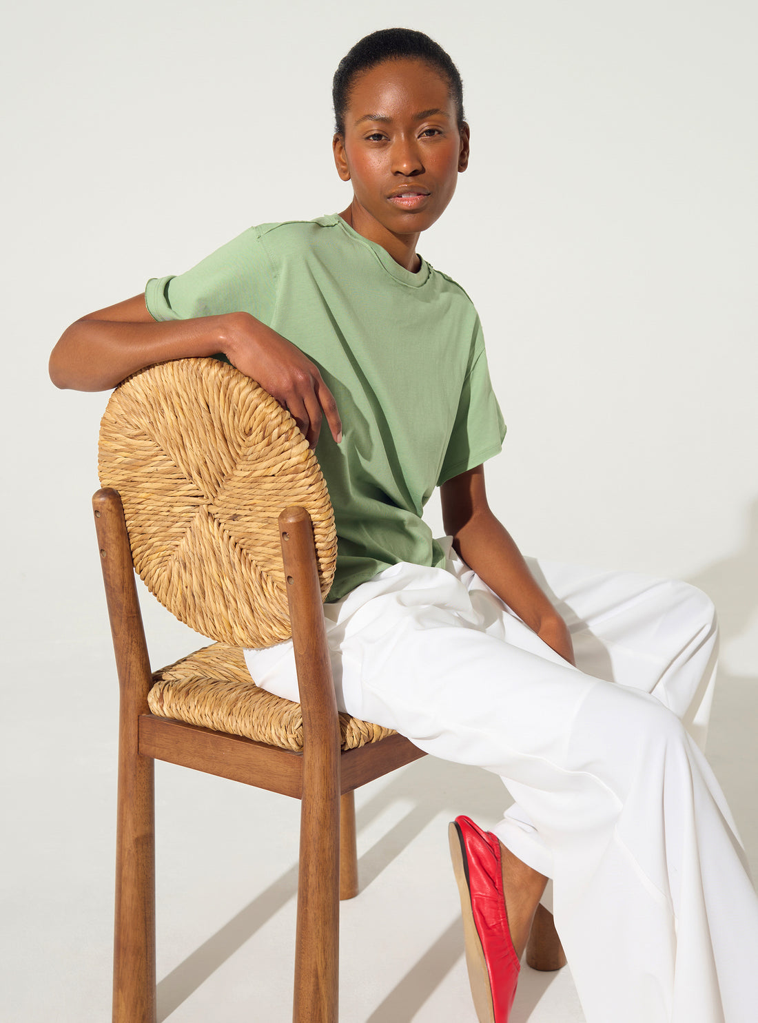 green organic cotton t-shirt