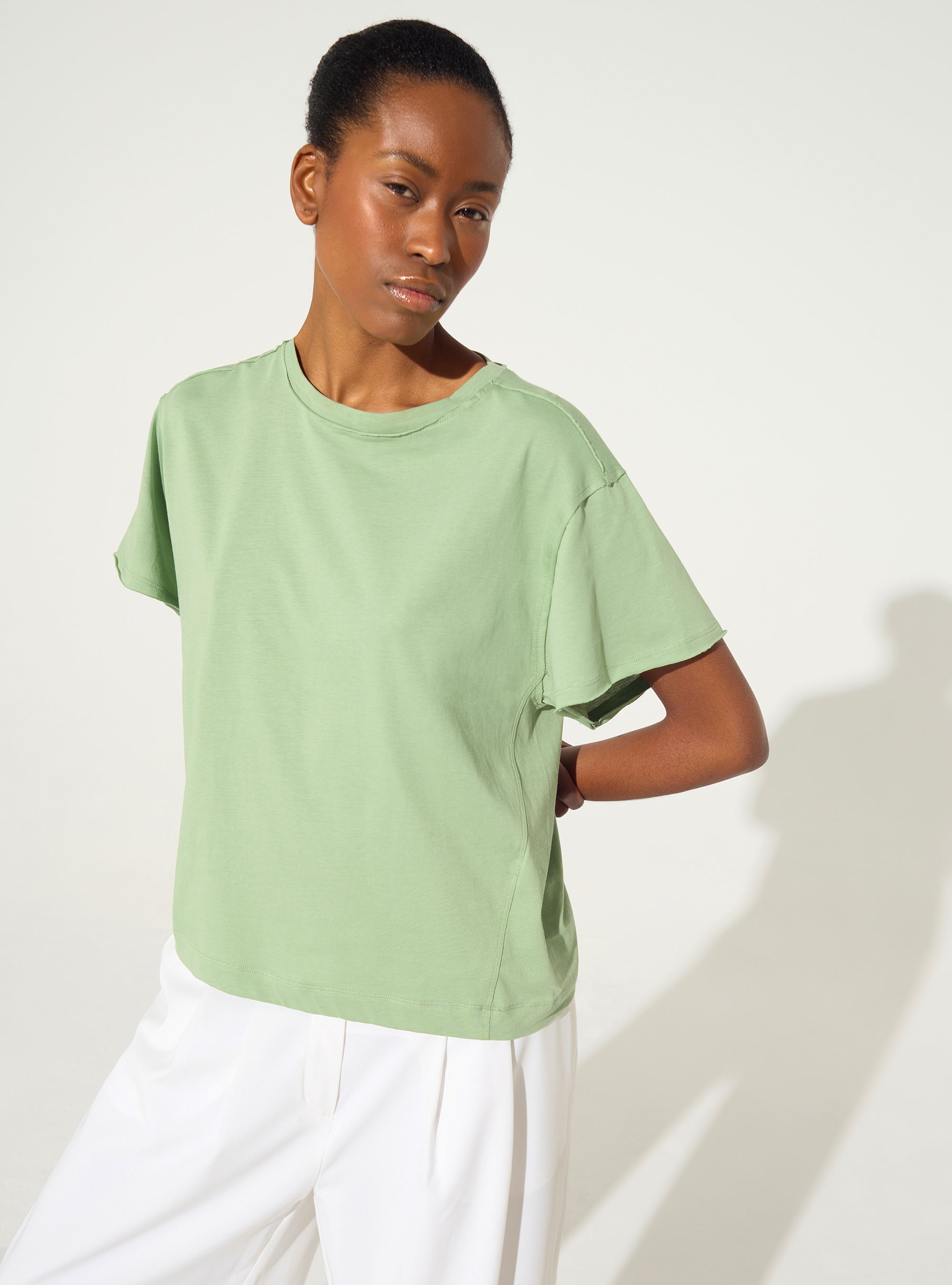 T-shirt en coton biologique vert