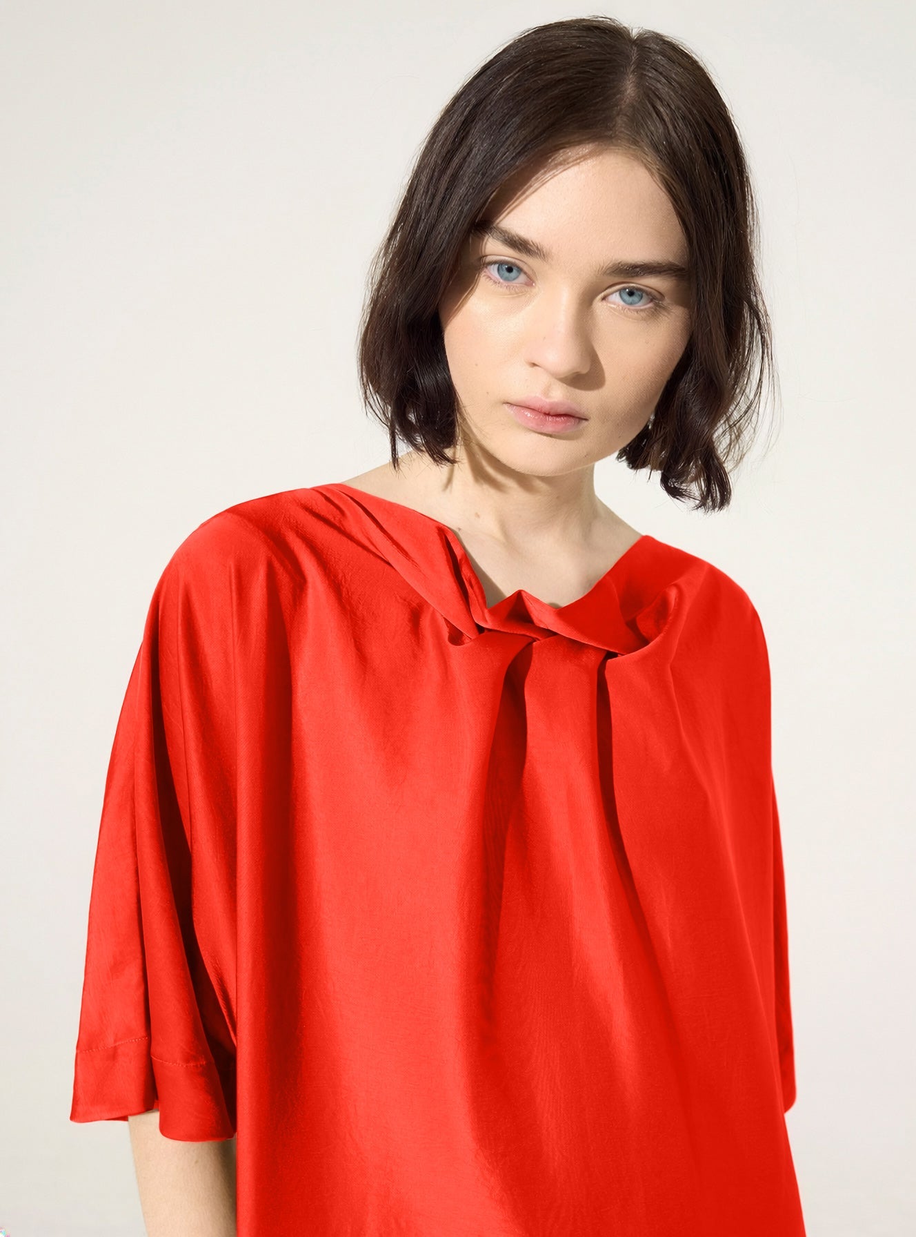Robe ample rouge Cotélac 