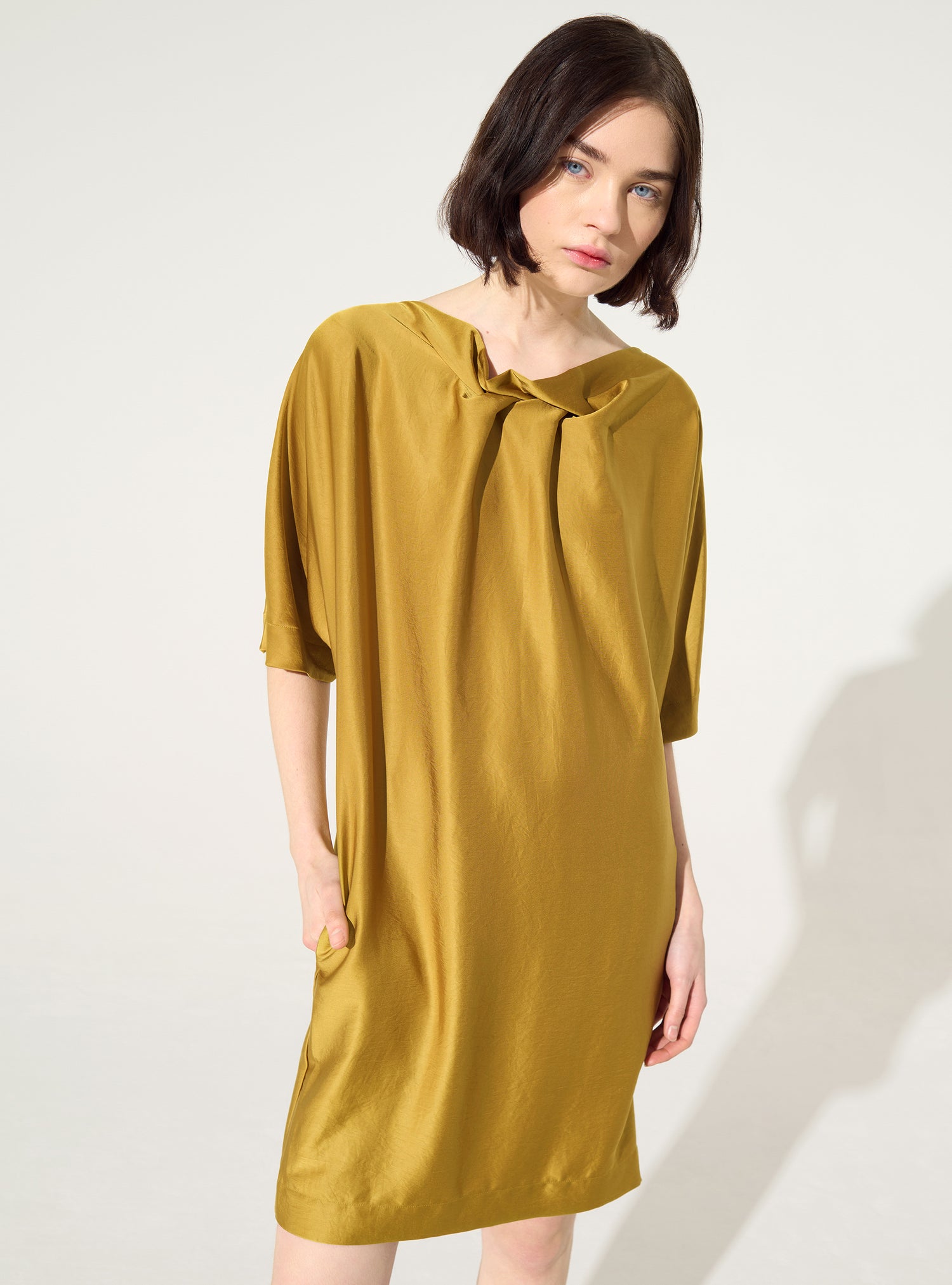 Robe ample jaune