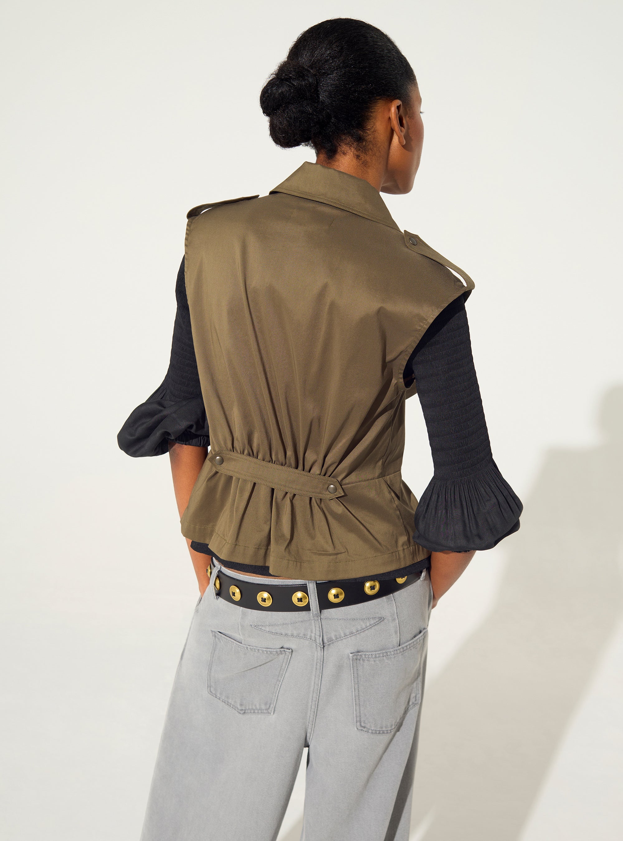 Braunes Baumwollhemd