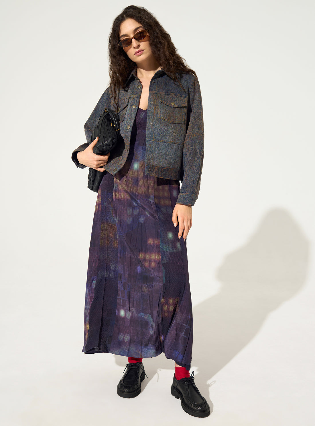 Verwaschene Jeansjacke