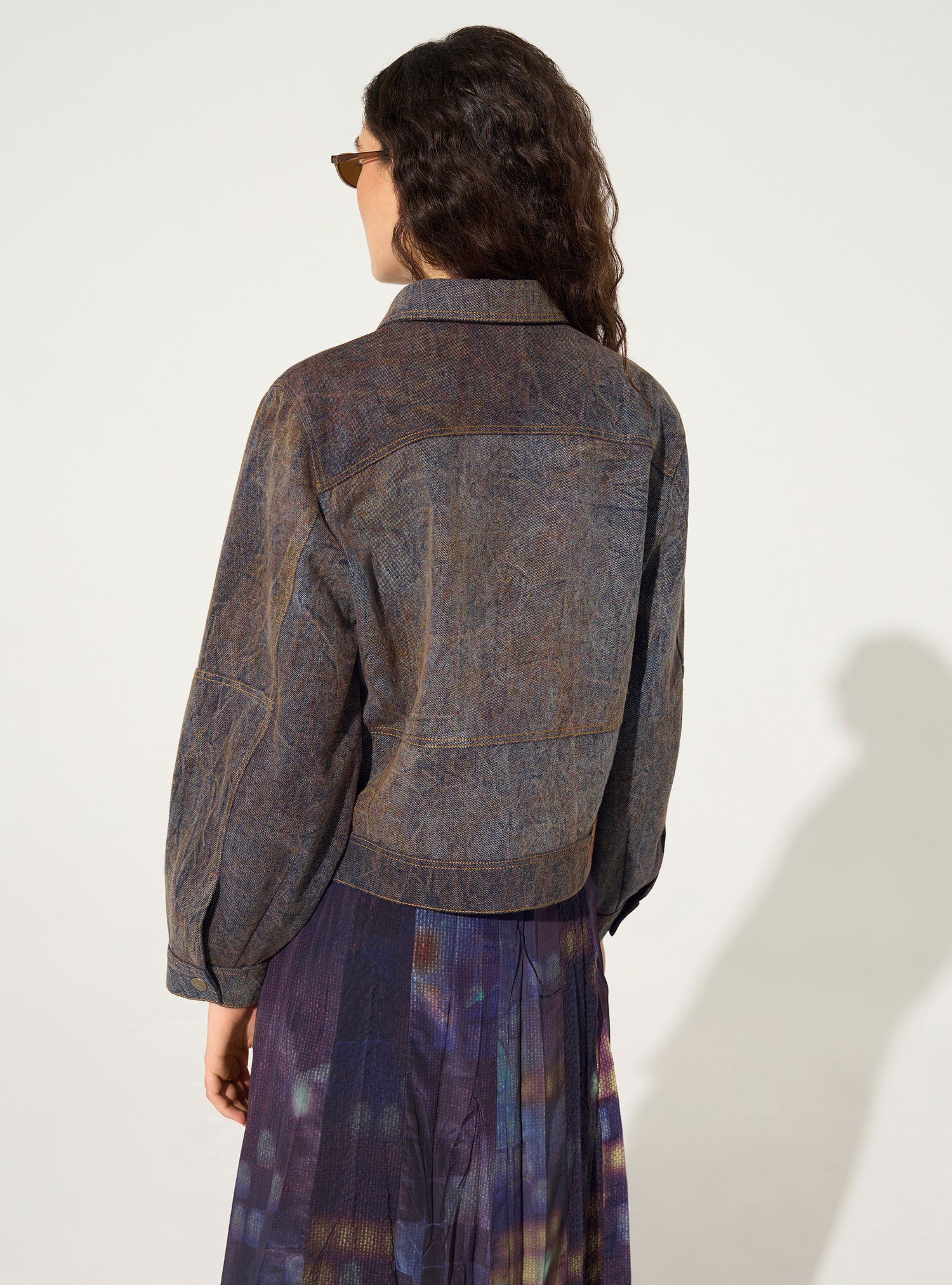 Verwaschene Jeansjacke