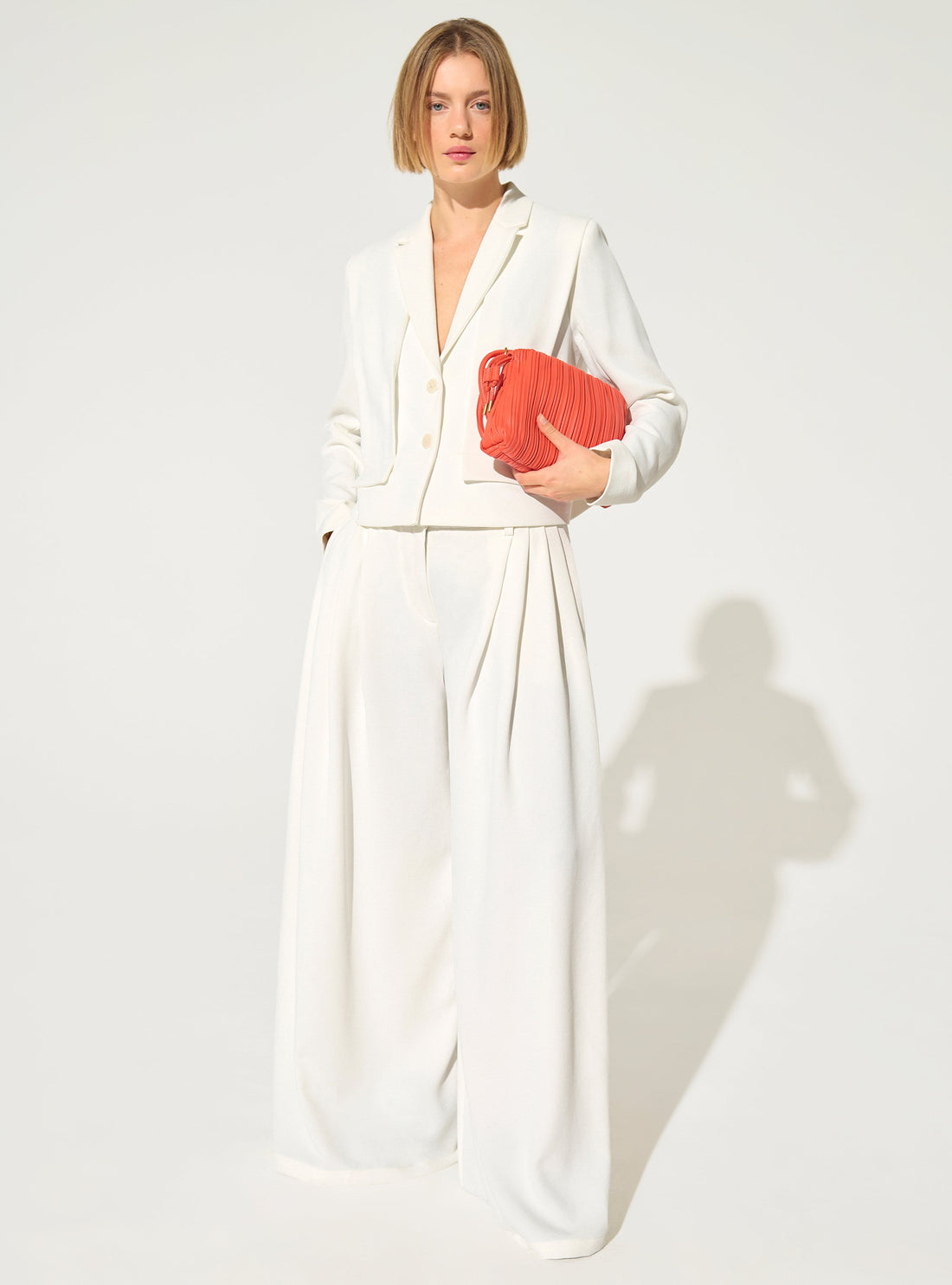 Veste droite blanche