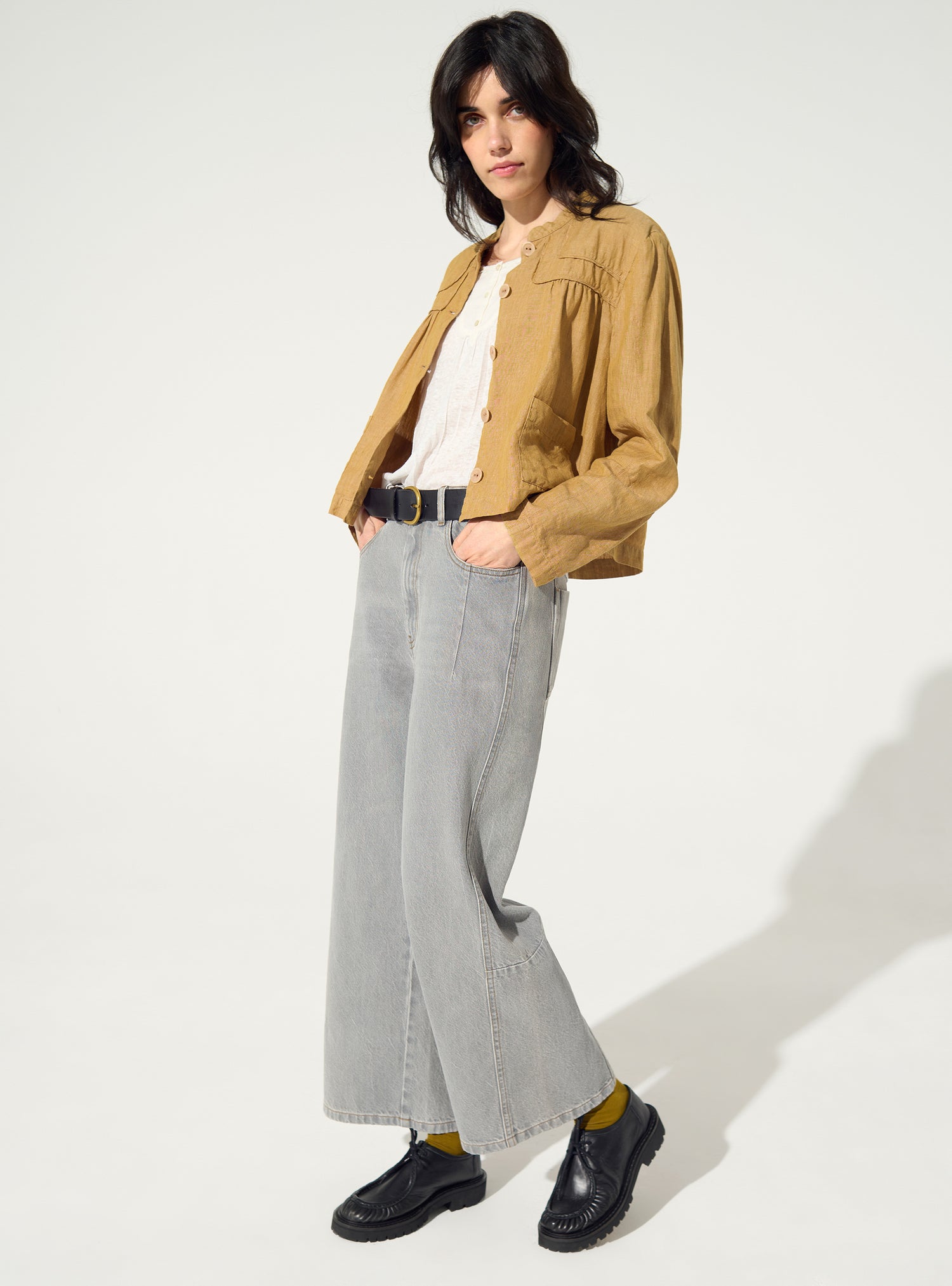 schwarze Baumwolljeans