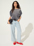 Blue cotton stretch jeans