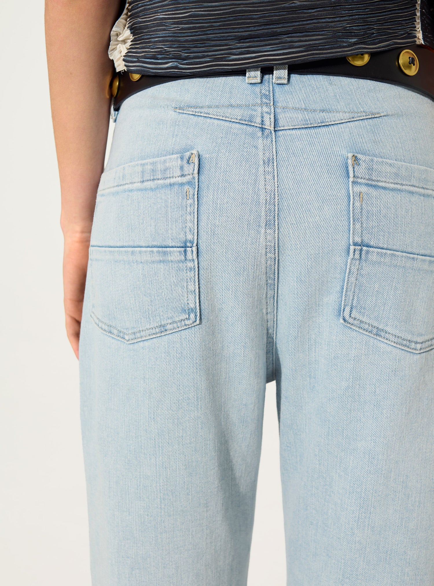 Blue cotton stretch jeans