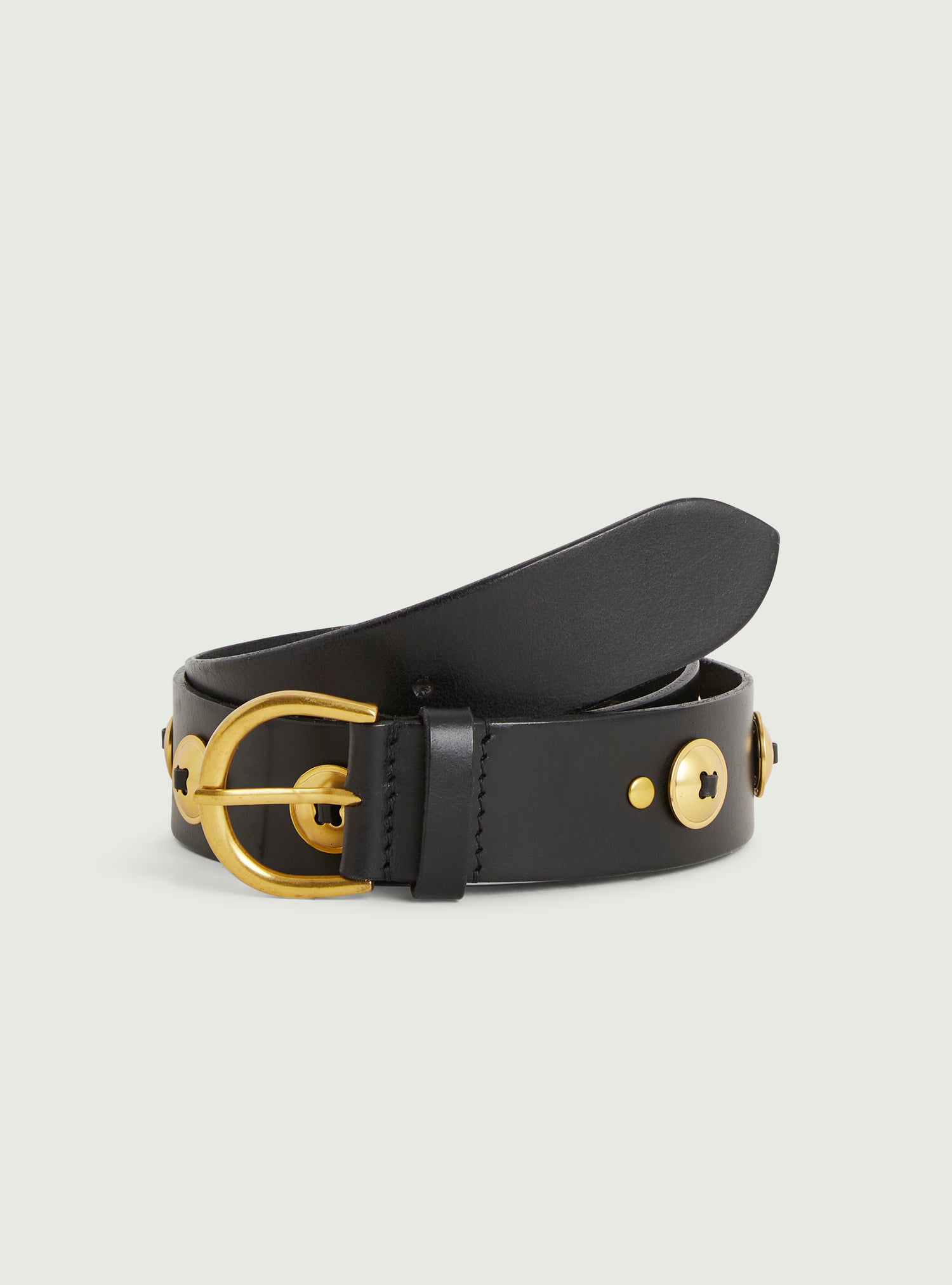 Ceinture en cuir noir