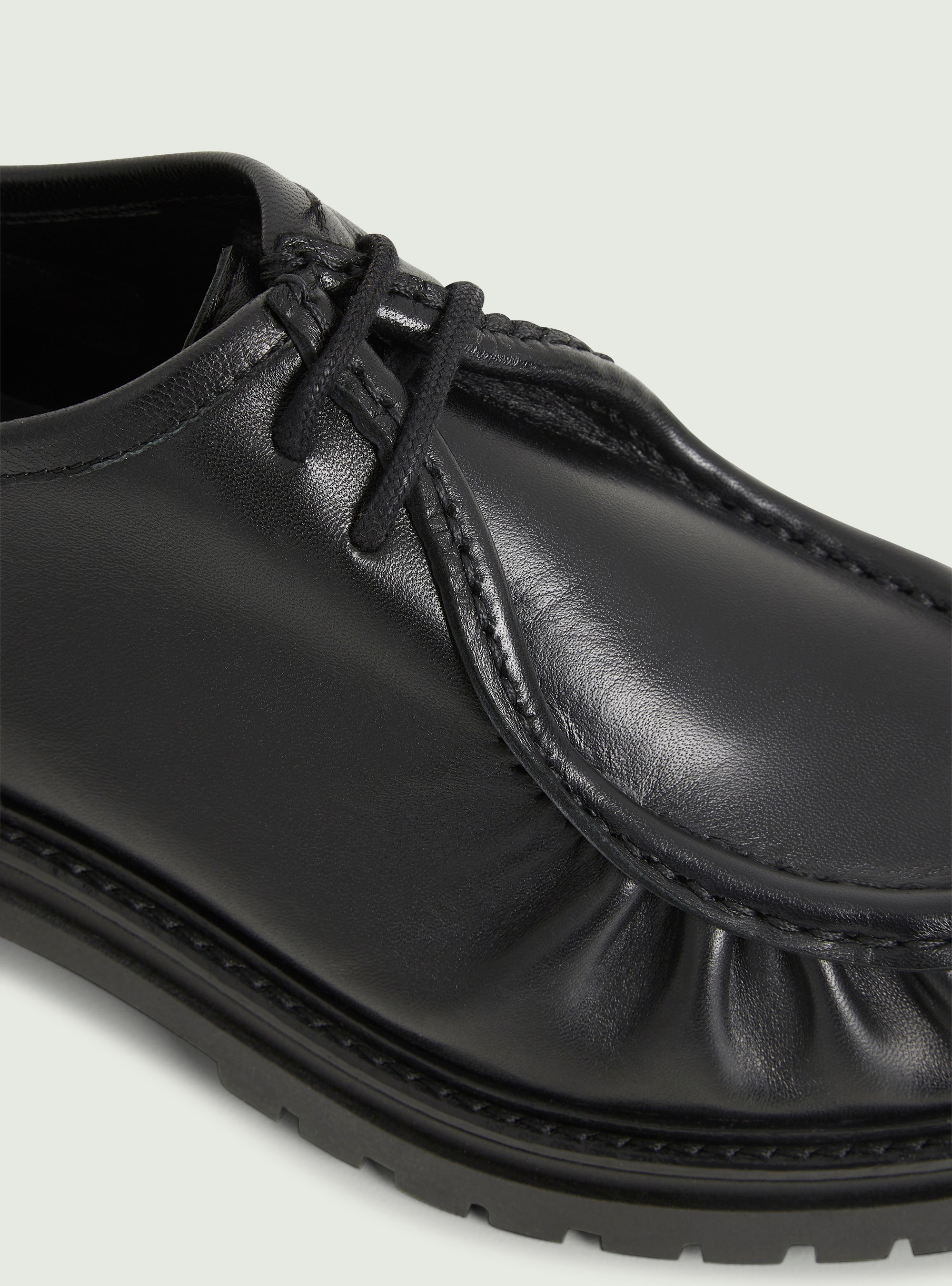 Derbies en cuir noir Cotélac 
