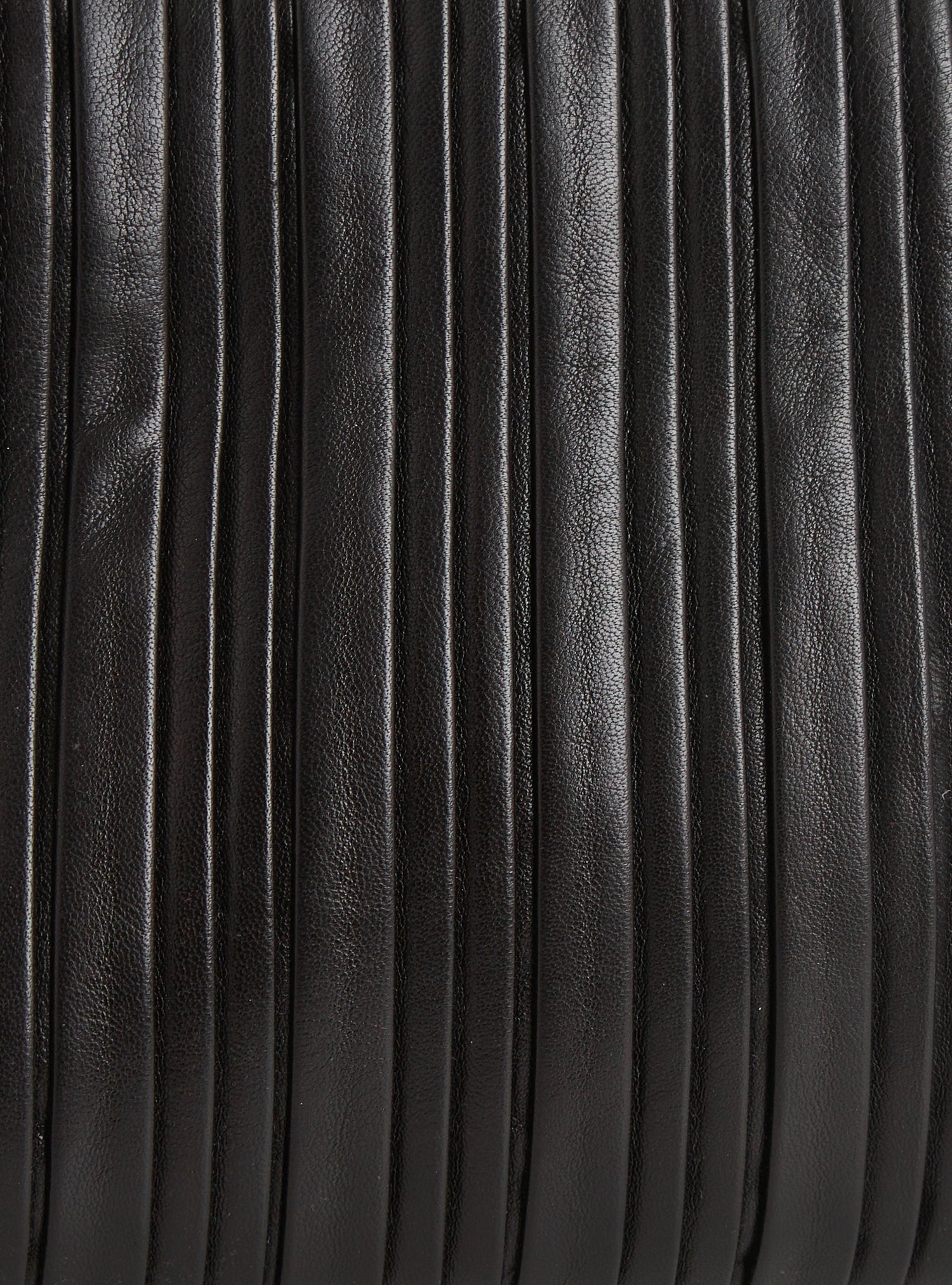 Small black leather bag