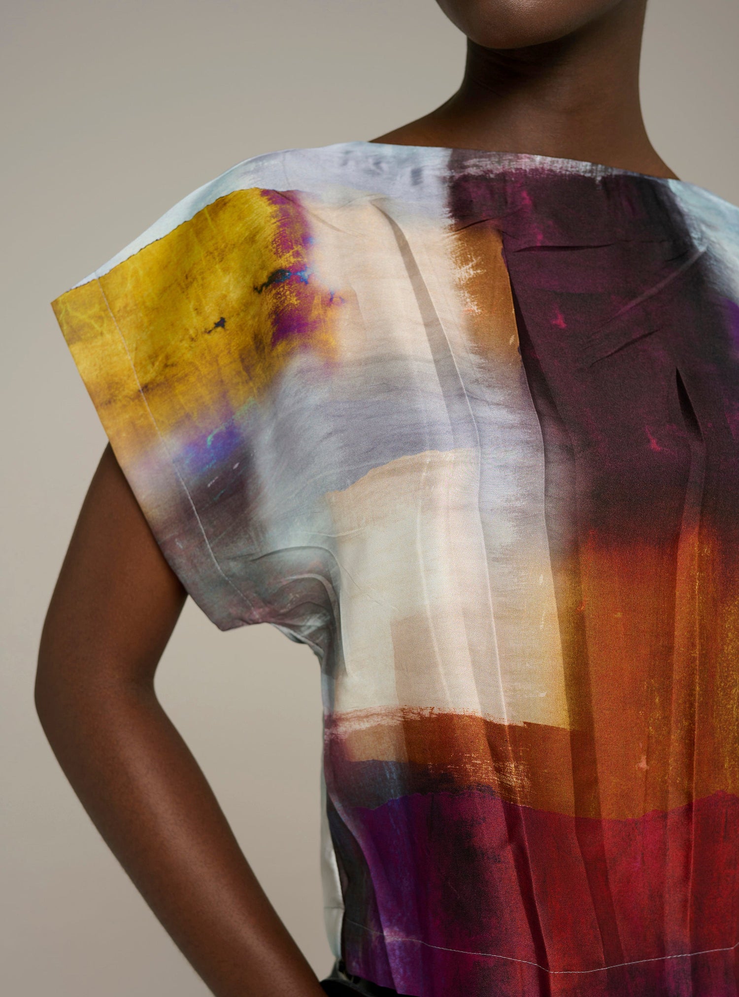 Cotélac blouse droite imprimée