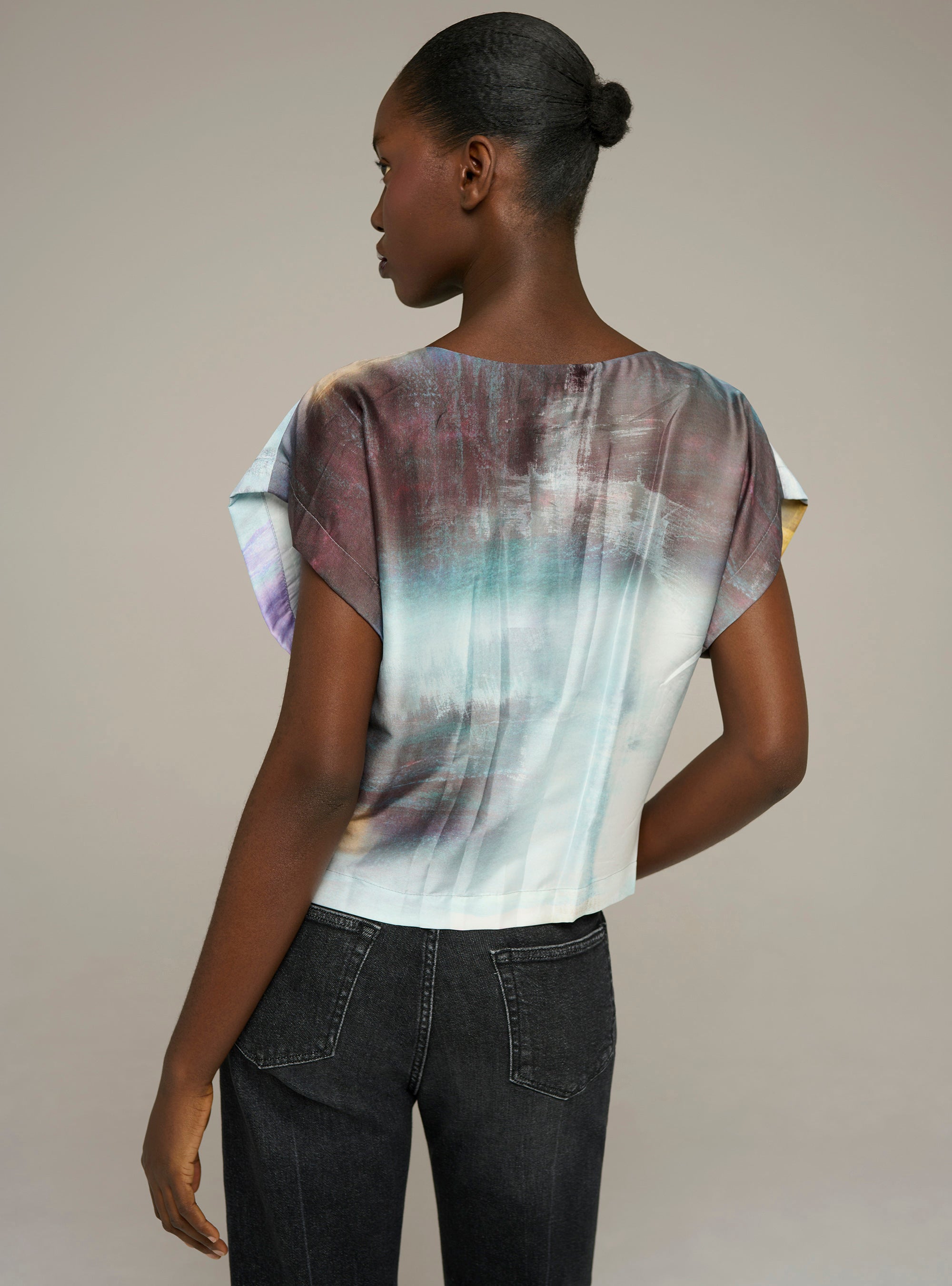 Cotélac blouse droite imprimée
