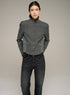 Veste ajustée col officier manches longues
