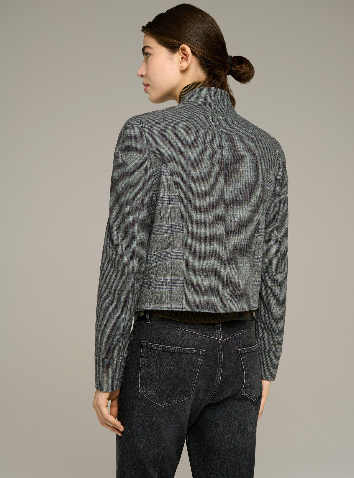 Veste ajustée col officier manches longues
