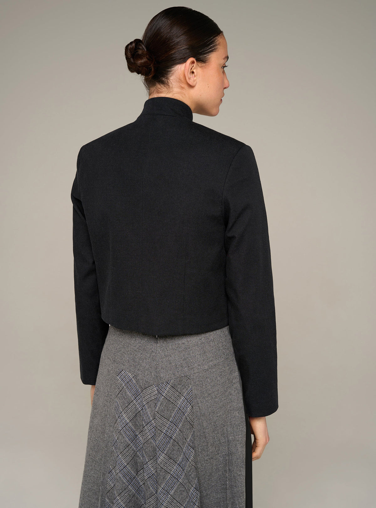 Veste courte col officier manches longues Cotélac 