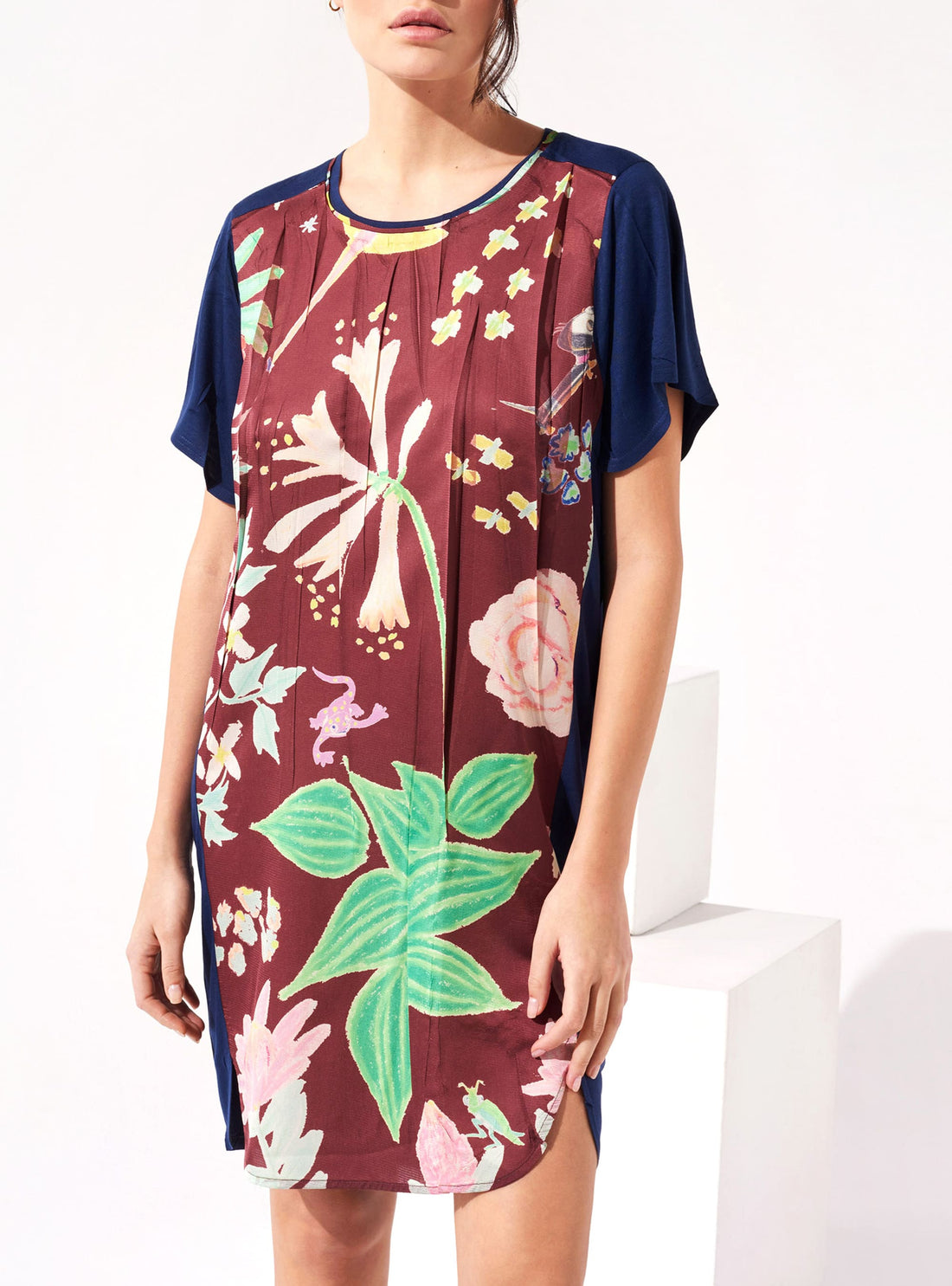 “House Print” Straight Dress
