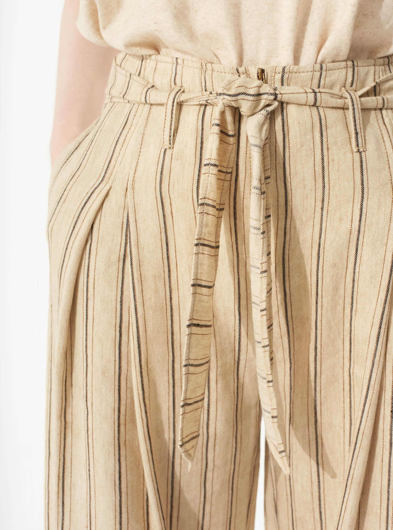 Pantalon Large acoté 